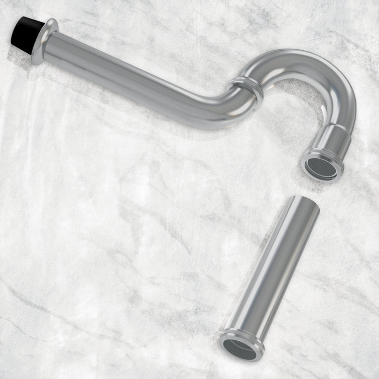 Ayna Decors 1 1/4 Bathroom Sink P Trap Kit with Flange & Slip Joint